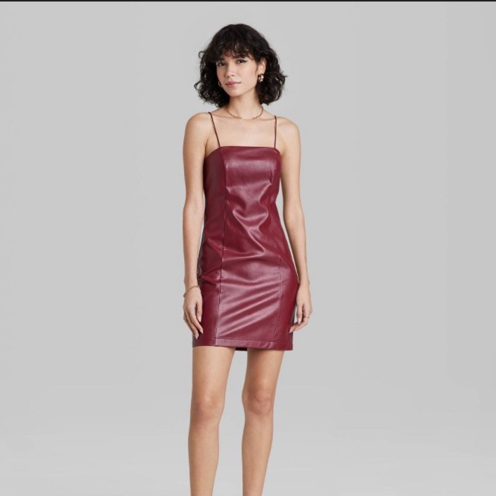 Target Red Leather Dress